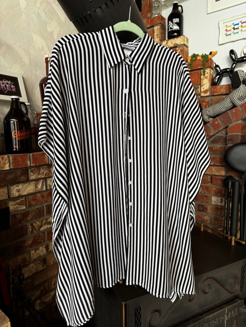 Tommy Bahama Palm Party Striped Tunic Shirt/Swim CoverUp